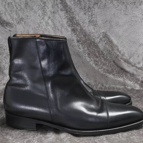 Sutor Mantellassi Black Leather Boots - Size 12 US / 45 EU - Picture 1 of 8